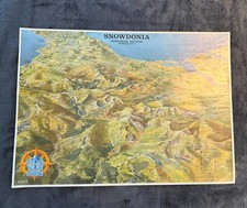 Vintage 1981 Snowdonia Northern Section Panoramic Map 3 Wales KG S Gage Contour picture