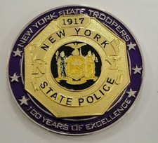 New York State Police Challenge Coin 100th Anniversary Centennial -NYSP not NYPD picture