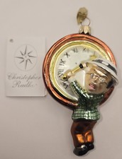 Christopher Radko Millenium Clock Harold Lloyd Trust Christmas Ornament Gift Y2K picture