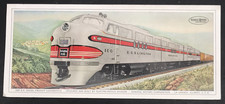 Burlington Route CBQ #100 GM EMD 5400 HP Diesel Freight Locomotive Info Card picture