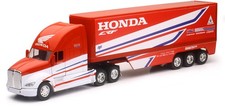 New-Ray 1:32 scale Team Honda HRC Motocross Racing Transporter Truck, Red picture