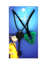 Coraline Key & Seeing Stone Necklace Set of 2 Licensed Laika Brand New w/Tag picture