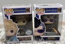 Funko Pop Black Clover Luck Voltia #1102 Glow Chase & Magna #1720 Lot picture