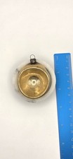 Gold Mercury Glass Christmas Ornament With Deep Indent Diorama Style Small DIY picture