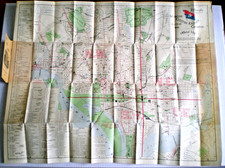 1896 Rare Washington DC Pocket Map ~ 15th Christian Endeavor Convention ~ Anson  picture