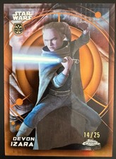 2026 Topps Chrome Star Wars Devon Izara Debut Orange Refractor /25 #4 picture