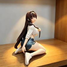 12cm Kneeling Girl Anime Figure Office Uniform Ver. PVC Statue Collectible Model picture