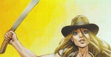 M House Peyton Blue 1 Indiana Jones FOIL Topless Virgin Variant NM+ picture