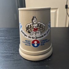 Vintage German Prost Cheerio Your Health Ceramic Beer Stein Mug picture