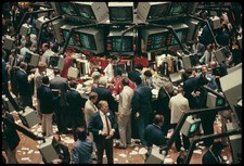 Photo:New York NY USA Stock Exchange Trading Floor 1978 Exchanges Screens picture
