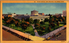 Vintage Postcard Columbus Ohio USA Linen OH State Capitol picture