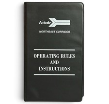Amtrak Northeast Corridor Operating Rules Employee Timetable No 8 2003 Binder picture