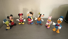 Vintage Walt Disney Mickey Mouse Pinocchio Goofy PVC Characters Figure  Lot 7 picture