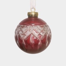 Waterford 2025 Lismore Red Bauble Christmas Ornament 1077788 picture
