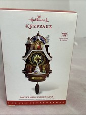 2015 Hallmark Keepsake Santa's Magic Cuckoo Clock Christmas Ornament NIB picture