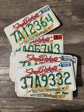 20- South Dakota Embossed License plates-1996-2000 Mount Rushmore-good Shape picture