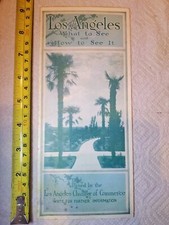 LOS ANGELES WHAT TO SEE HOW TO SEE IT BROCHURE 1916 INFORMATION RARE picture