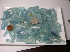 300g Vietnam Natural Rough 100% Terminated Aquamarine Crystal Specimen 1500ct picture