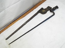 Antique M1873 Civil War Era US Bayonet +Sheath Sword Rifle Military Reenactment picture
