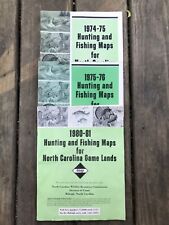 Hunting and Fishing Maps for North Carolina Game Lands 1974 - 1976, 1980 - 1981 picture