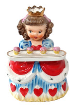Queen of Hearts figure with cupcakes Napco Japan 1956 picture