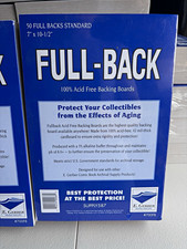 E. Gerber Acid-Free Full-Back Comic Book Boards Standard 7 x 10-1/2 White 50 picture