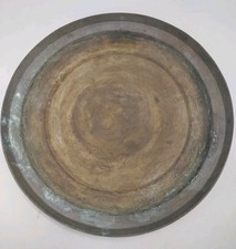 Vintage Chinese Brass Decorative Plate / Tray – 9 3/4