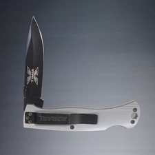 SCHRADE X TIMER 60TX  LOCK BACK STAINLESS ALUMINUM SCALES FOLDING KNIFE USA MADE picture