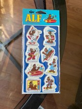 VINTAGE 1987 RUSS ALF PUFFY STICK-ONS STICKER SHEET picture