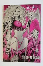 Lady Death: Epitaph for Humanity-N Pink Metal Edition 15 Total NM+ Land Cvr picture