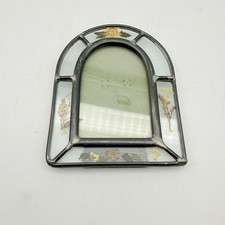 Vintage Small Dried Flower Glass Frame picture