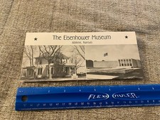 Dwight Eisenhower Museum Brochure Pamphlet Pre Presidential Kansas Ike Vintage picture