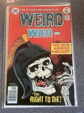 Weird War Tales 49 Skull Cover 1976 DC Comics Bronze Age Horror High Grade picture