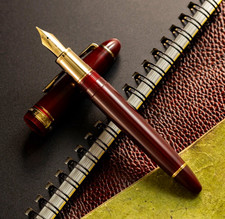 Sailor 1911 Casual L Stable Fountain Pen in Muted Red, Gold Trim, M Point NEW picture
