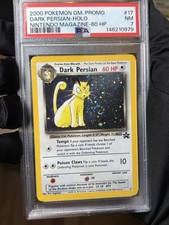 2000 Pokemon Dark Persian Holo #17 PSA 7 FULL SWIRL Black Star Promo WOTC picture
