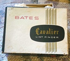 Vintage 1956 Bates Cavalier List Finder Supreme Address Phone Index w/Box Manua picture