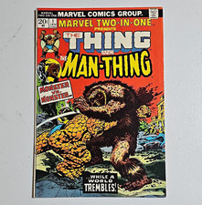 Marvel Two-in-One #1 (Marvel Comics Group Jan 1974) Thing & Man-Thing Lee Fine picture