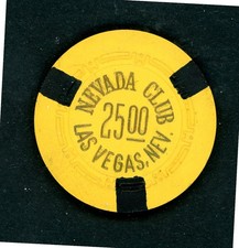 XXRARE $25.00 Nevada Club Las Vegas, Nevada Casino Chip picture