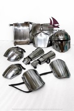 ZAIN Sci-Fi Space Warrior Armor Suit Handmade Full BodyCostume LARP Cosplay Helm picture
