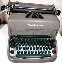 Vintage 1952 Remington Super Riter Classic Manual Typewriter 1950s Office Tech picture