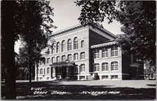 c1940s NEWBERRY, Michigan Real Photo RPPC Postcard 