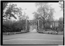 Photo:Troutdale Oregon Sandy River Bridge 1900s Truss Bridge Road Signage picture