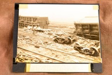 Fatal Train Wreck Runaway Cars Columbus OH 8¾x7¼ 1947 AP Wire Photo V35 picture