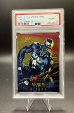 Marvel 1995 Fleer Ultra Spider-Man Masterpieces #7 Venom 💎 PSA 10 💎 GEM Nelson picture