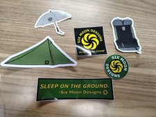 SIX MOON DESIGNS Sticker 6 piece set New Backpacking, Camping, Tent, Ultralight picture
