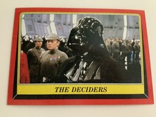 1983 TOPPS STAR WARS DARTH VADER , THE DECIDERS CARD #56 NEAR MINT picture
