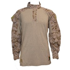 USMC FROG FR Combat Shirt - Marine Corps Desert MARPAT Medium Regular Top - NEW picture