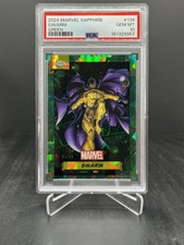 2024 Topps Chrome Sapphire Marvel Swarm Green 97/99 PSA 10 #134 picture
