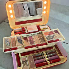 Vintage 1980s Pupa Milano Pupafree Multi Tiered Makeup Kit Vanity Case Box picture