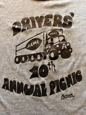 ACME Grocery Store - Vintage Ringer Shirt - 10th Anniversary Picnic 1987 picture